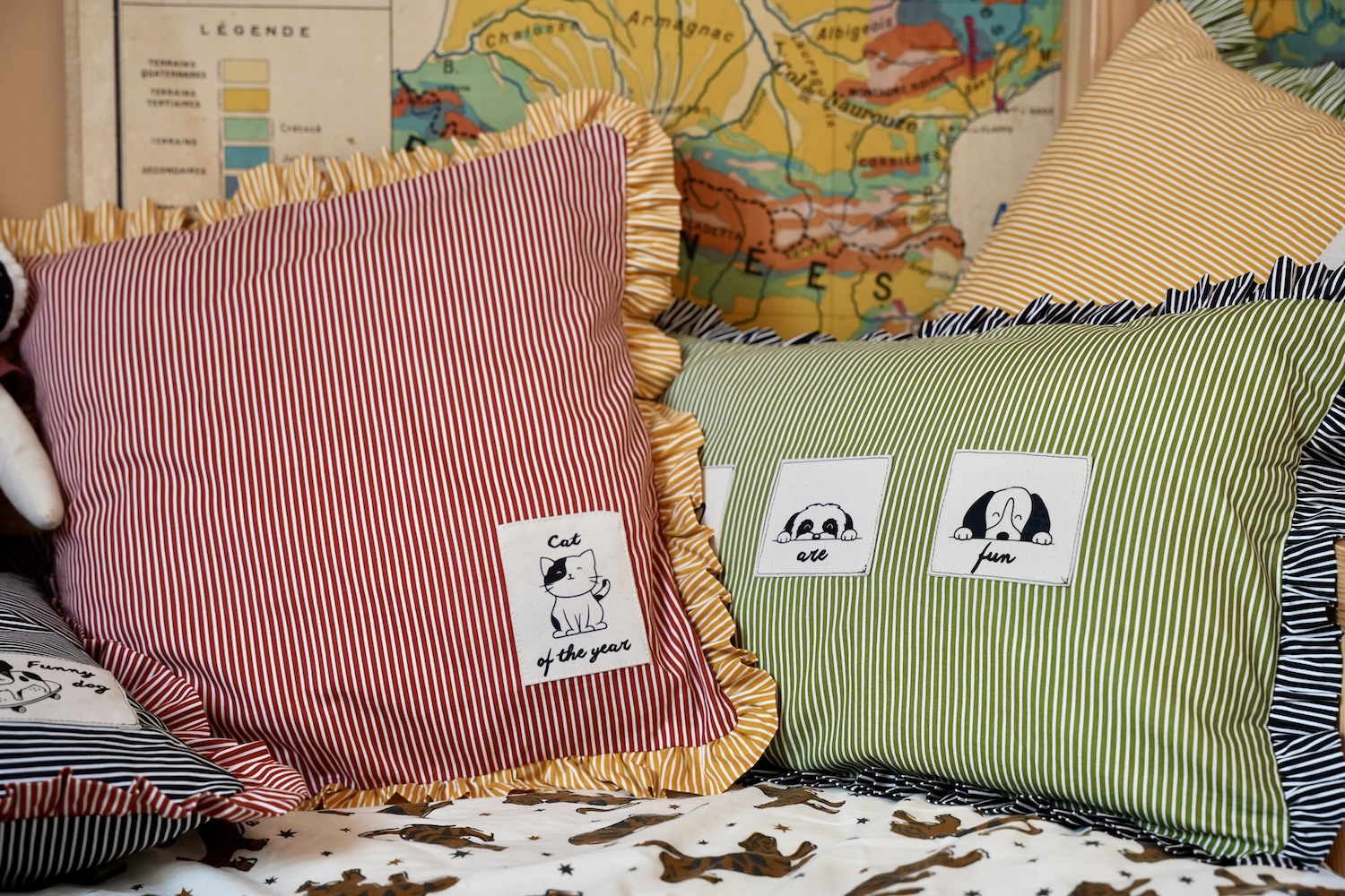 Tissu 2 Yards Pour Housses De Coussin, Jets, Etc. – Idéal Pour La Décoration